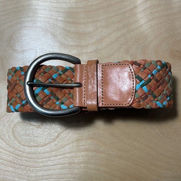 Fossil Multi Weave Genuine Leather Belt - Brown - Picture 9 of 14